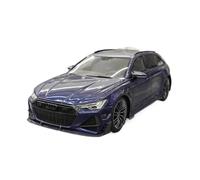 YLQERZ Scale Die-Cast Metal 1:18 For Audi RS6 Navarra Resin Car Model Display Vehicle Toys Adult Collector Home Decor (blue) For Vehicles Fans