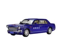 YLQERZ Scale Die-Cast Metal 1:18 For FAW Hongqi CA7600 News Interview Car Alloy Car Model Blue Scenery Ornaments For Vehicles Fans