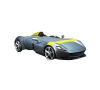 YLQERZ Scale Die-Cast Metal 1 18 For Ferrari MONZA SP1 Simulation Alloy Car Model Valentine's Day Christmas Adult Collection Silver For Vehicles Fans