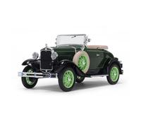 YLQERZ Scale Die-Cast Metal 1 18 For Ford A Classic Car Model Convertible 1931 Static Cast Vehicle Collectible Red For Vehicles Fans(Green)