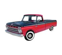 YLQERZ Scale Die-Cast Metal 1/18 For Ford F-100 Pickup Truck Cargo Box 1303 Alloy Car Model Miniature Die-cast Replica For Vehicles Fans(Red)