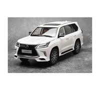 YLQERZ Scale Die-Cast Metal 1:18 For Lexus LX570 Off-road SUV Alloy Car Model Collection Office Decoration Collection Hobby For Vehicles Fans(White)