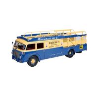 YLQERZ Scale Die-Cast Metal 1/18 For Maserati Transporter Trailer Alloy Car Model Blue Theme Scene Party Decoration For Vehicles Fans