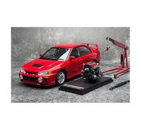 YLQERZ Scale Die-Cast Metal 1:18 For Mitsubishi EVO 4th Generation Lancer IV Evolution Alloy Full Open Car Model Adult Collection For Vehicles Fans(Red)