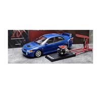 YLQERZ Scale Die-Cast Metal 1:18 For Mitsubishi EVO 4th Generation Lancer IV Evolution Alloy Full Open Car Model Adult Collection For Vehicles Fans(Blue)