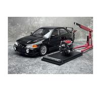 YLQERZ Scale Die-Cast Metal 1:18 For Mitsubishi EVO 4th Generation Lancer IV Evolution Alloy Full Open Car Model Adult Collection For Vehicles Fans(Black)