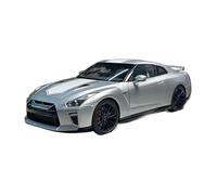 YLQERZ Scale Die-Cast Metal 1:18 For Nissan GT-R (R35) 50th Anniversary Edition Alloy Full Open Model Silver Vehicle Adult Collection For Vehicles Fans
