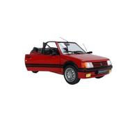 YLQERZ Scale Die-Cast Metal 1:18 For Peugeot 205 GTI MK11989 Red Metal Die-casting Decoration Alloy Two-door Openable Car Model For Vehicles Fans