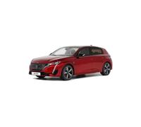 YLQERZ Scale Die-Cast Metal 1 18 For Peugeot 308 GT Simulation Resin Car Model Adult Collection Static Ornament Hobby Decoration Red For Car Model Fans