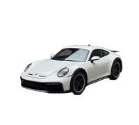 YLQERZ Scale Die-Cast Metal 1:18 For Porsche 911 Dakar 2022 Simulation Fully Open Alloy Car Model Collection Hobby White Blue For Vehicles Fans(Grey)