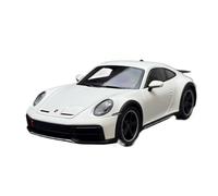 YLQERZ Scale Die-Cast Metal 1:18 For Porsche 911 Dakar 2022 Simulation Fully Open Alloy Car Model Collection Hobby White Blue For Vehicles Fans(White)