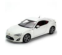 YLQERZ Scale Die-Cast Metal 1:18 For Toyota 86GT White Alloy Car Model Metal Collection Ornaments Display Hobby Orange For Vehicles Fans(White)