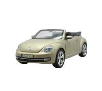 YLQERZ Scale Die-Cast Metal 1 18 For Volkswagen Beetle Convertible Gold Model Car Enthusiasts Desk Decoration For Vehicles Fans