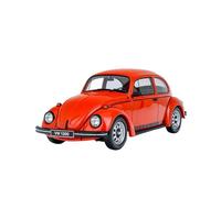 YLQERZ Scale Die-Cast Metal 1:18 For Volkswagen Beetle Phoenix Red L32K - 1974 Resin Car Model Orange Display Ornament For Vehicles Fans