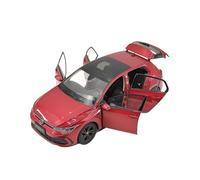 YLQERZ Scale Die-Cast Metal 1:18 For Volkswagen Digital Golf 8th Generation Six-Door Alloy Car Model Red Creative Ornament For Vehicles Fans