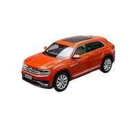 YLQERZ Scale Die-Cast Metal 1:18 For Volkswagen Original Touron X TERAMONT X Orange Alloy Casting Off-road Vehicle Model SUV For Vehicles Fans