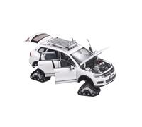 YLQERZ Scale Die-Cast Metal 1:18 For Volkswagen Touareg Snow Edition Fully Open Alloy Car Model White For Scene Decoration For Vehicles Fans(White1)