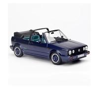 YLQERZ Scale Die-Cast Metal 1:18 Scale For GOlf 1990 Car Model Convertible Version Metal Cannot Open The Door Display Green For Vehicles Fans(Blue)