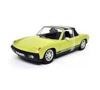 YLQERZ Scale Die-Cast Metal 1:18 Scale For Volkswagen Porsche 914 Cyan Alloy Classic Sports Car Model Collection Metal Ornament Hobby For Vehicles Fans