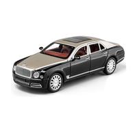YLQERZ Scale Die-Cast Metal 1:24 For Bentley Mulsanne Alloy Commercial Vehicle Model Ornaments Simulation Large Toy For Vehicles Fans(Gold)