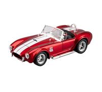 YLQERZ Scale Die-Cast Metal 1:24 For Cobra Convertible Sports Car Sound And Light Pull Back Toy Model Ornaments For Vehicles Fans(Red)