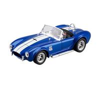 YLQERZ Scale Die-Cast Metal 1:24 For Cobra Convertible Sports Car Sound And Light Pull Back Toy Model Ornaments For Vehicles Fans(Blue)