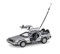 YLQERZ Scale Die-Cast Metal 1 24 For DMC-12 Delorean Back To The Future Diecast Alloy Model Car Metal Car Gift Collection For Vehicles Fans(A)