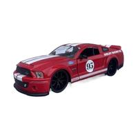 YLQERZ Scale Die-Cast Metal 1:24 For Ford Shelby GT500KR 2008 Alloy Collection Decorative Muscle Car Model Toy Red For Vehicles Fans