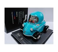 YLQERZ Scale Die-Cast Metal 1:24 For Janus Rollis Q Blue Resin Car Model Adult Souvenir Classic Static Display Collectible Toy For Vehicles Fans