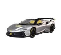 YLQERZ Scale Die-Cast Metal 1/24 For Lafite F90xx Convertible Sports Car Sound And Light Pull Back Toy Model Silver For Vehicles Fans(Silver)