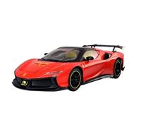 YLQERZ Scale Die-Cast Metal 1/24 For Lafite F90xx Convertible Sports Car Sound And Light Pull Back Toy Model Silver For Vehicles Fans(Red)