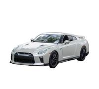 YLQERZ Scale Die-Cast Metal 1:24 For Nissan GTR R35 2017 Red Can Open The Door Alloy Sports Car Model Display Collectible Toy White For Vehicles Fans(White)