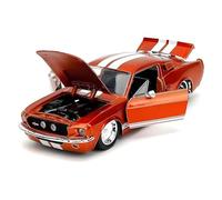 YLQERZ Scale Die-Cast Metal 1:24 For Shelby GT500 1967 Alloy Diecasts Toy Vehicles Home Desktop Car Model Red Decoration For Vehicles Fans