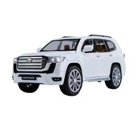 YLQERZ Scale Die-Cast Metal 1 24 For Toyota Land Cruiser LC300 GR Car Model Vehicle Simulation Sound And Light Diecast Car Collection For Vehicles Fans(White B)