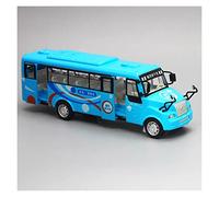 YLQERZ Scale Die-Cast Metal 1 32 Alloy Tourism Bus Model Sound And Light Diecast Metal Emulation City Bus Child Toy Gifts For Vehicles Fans(Blue)