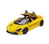 YLQERZ Scale Die-Cast Metal 1:32 For McLaren 720s Alloy Supercar Racing Model Collection Full Sound And Light Toy For Vehicles Fans(Yellow)