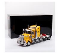 YLQERZ Scale Die-Cast Metal 1:32 For T909 Truck Tractor Alloy Car Model Red Big Toy Metal Casting Ornaments For Vehicles Fans(Yellow)