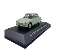 YLQERZ Scale Die-Cast Metal 1/43 For CITROEN 2CV CITRONETA 1970 Alloy Diecasts Adult Collection Decoration Car Model For Vehicles Fans(Green)
