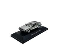 YLQERZ Scale Die-Cast Metal 1/43 For Delorean Alloy Model Scale Metal Casting Theme Party Decoration Movie Car Silver For Vehicles Fans