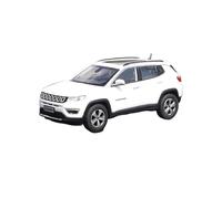 YLQERZ Scale Die-Cast Metal 1:43 For GAC Fiat Chrysler Jeep Compass Alloy Simulation Car Model White Collection For Vehicles Fans