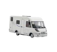 YLQERZ Scale Die-Cast Metal 1:43 For Hymer Classe-B 504 CL 2007 RV Alloy Car Model Toy White Miniature Metal Ornaments For Vehicles Fans
