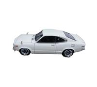 YLQERZ Scale Die-Cast Metal 1/43 For Mazda Savanna RX-3 S124A White Resin Car Model Adult Souvenir Classic Static Display For Vehicles Fans