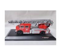 YLQERZ Scale Die-Cast Metal 1/43 For Mercedes-Benz Ladder Fire Truck Model L1519 FIRE BRIGADE Display Desktop Decoration (red) For Vehicles Fans