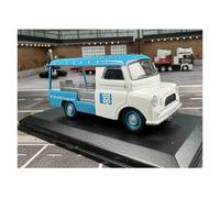 YLQERZ Scale Die-Cast Metal 1:43 For Milk Truck Van Car Model Alloy Simulation Collectible Ornamentwhite-blue Static Display For Vehicles Fans