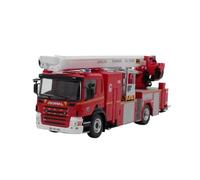 YLQERZ Scale Die-Cast Metal 1:43 For P320 Cloud Tower Fire Truck Diecast Collectible Metal Model Car Toy Cloud Ladder Retractable Red For Vehicles Fans