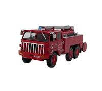 YLQERZ Scale Die-Cast Metal 1:43 For R2087 Fire Truck Alloy Die Casting Static Car Model Home Decoration Metal Ornaments (red) For Vehicles Fans