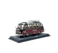 YLQERZ Scale Die-Cast Metal 1/43 For S6 Alloy Die-cast Bus Model Adult Collection Ornaments With Display Stand Black For Vehicles Fans
