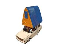 YLQERZ Scale Die-Cast Metal 1:43 For Trabant 601S Universal Travel Camper Alloy Car Model Decoration Collection For Vehicles Fans(Orange)
