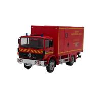 YLQERZ Scale Die-Cast Metal 1:43 For VI G230 Fire Truck Large Truck Alloy Car Model Toy Miniature Metal Ornaments Red For Vehicles Fans