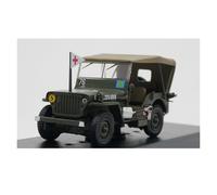 YLQERZ Scale Die-Cast Metal 1:43 For Willys MB 1944 Military Campaign Alloy Car Metal Model Collection Display For Vehicles Fans